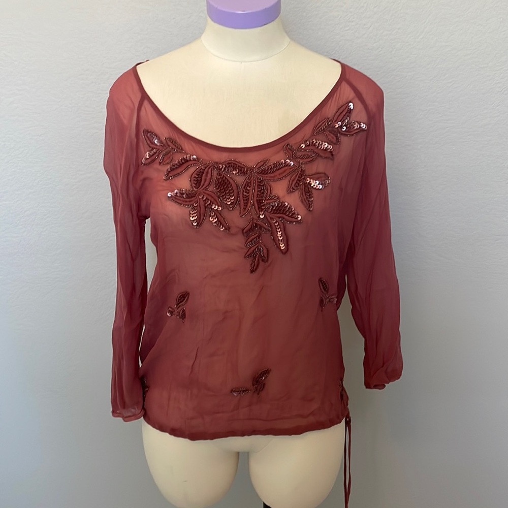 Lucky Brand mauve top